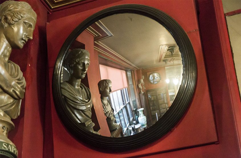 Sir John Soane’s Museum, London, Convex Mirror in the Library Dining Room