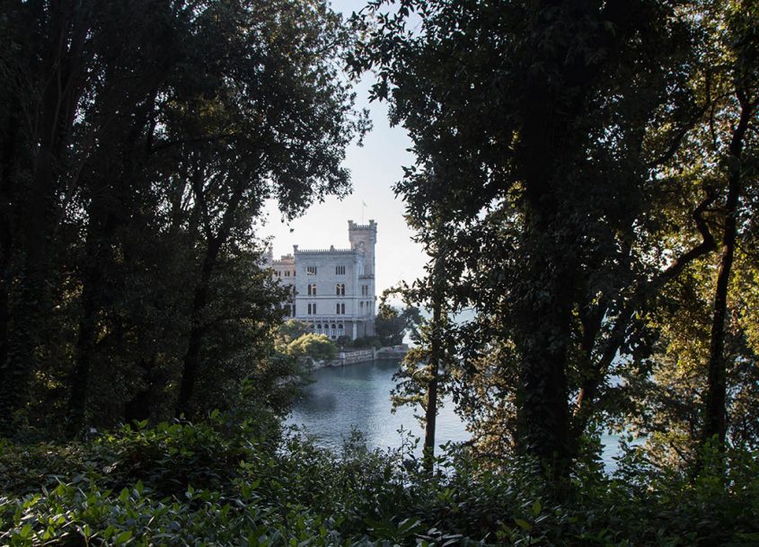 Triest, Castello Miramare, View from the North