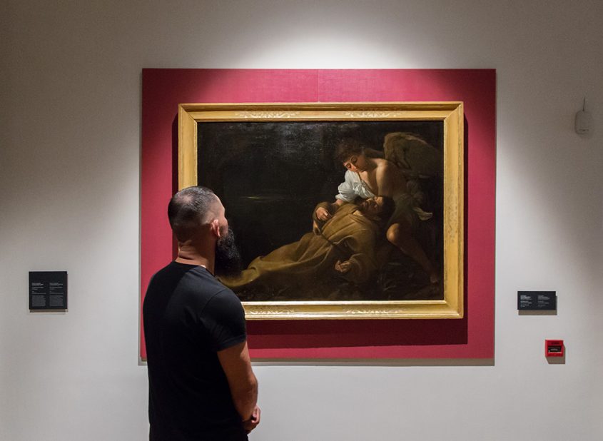 Udine, Caravaggio, Saint Francis of Assisi in Ecstasy (Galleria d'Arte Antica)
