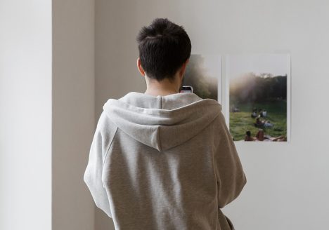 Berlin, Schloss Bellevue, Ausstellung Freiraum Kunst: Akademie der Künste Goes Bellevue, Wolfgang Tillmans, Teufelsee, left and right