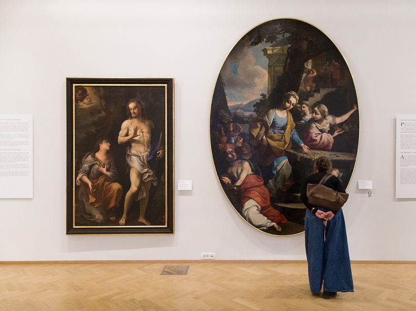 Ljubljana, Narodna galerija (National Gallery of Slovenia), Francesco Pittoni, Noli me tangere / Frančišek Karel Remb, Allegory of Honours and Wealth